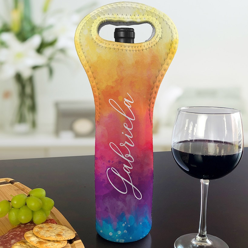 Personalized Insulated Wine Gift Bag
