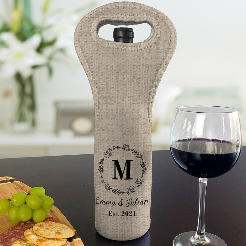 Personalized Insulated Wine Gift Bag