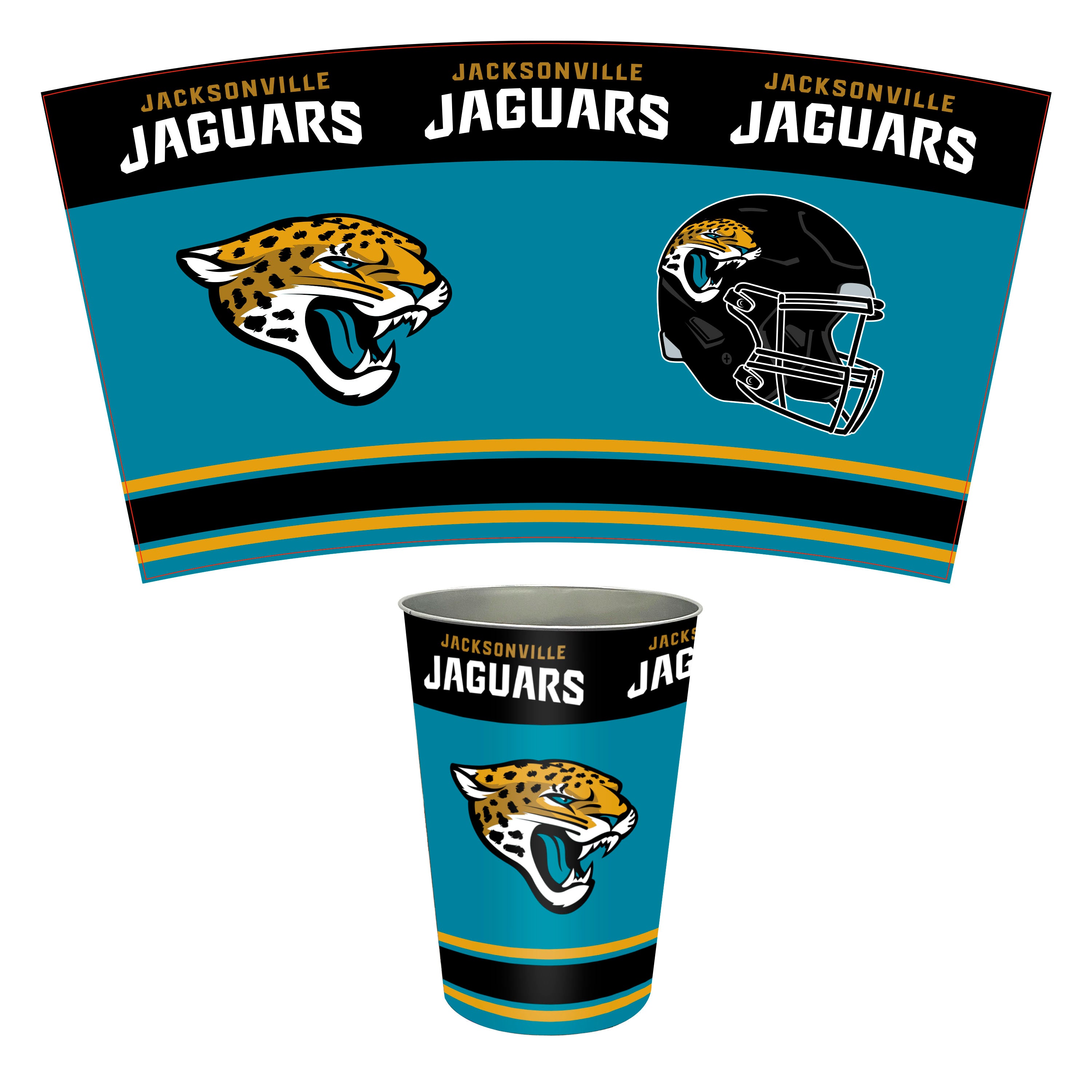 NFL Tin Wastebasket