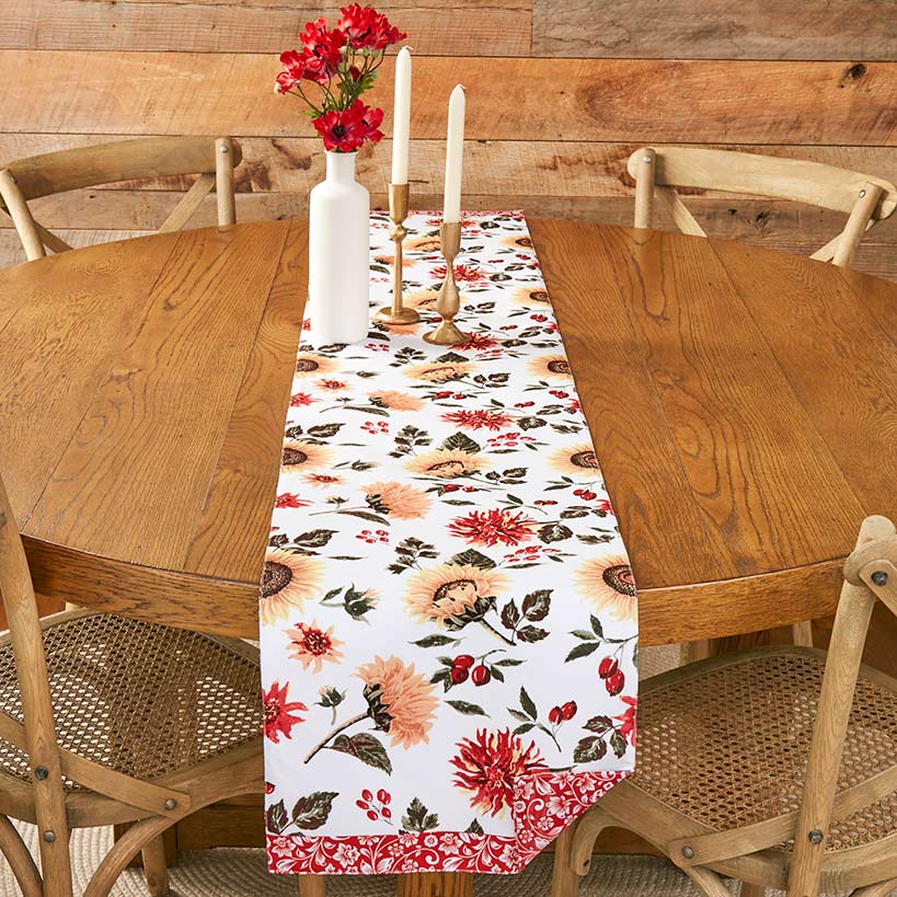 Jacobean Sunflower Table Runner or Set of 4 Placemats#select-item_runner