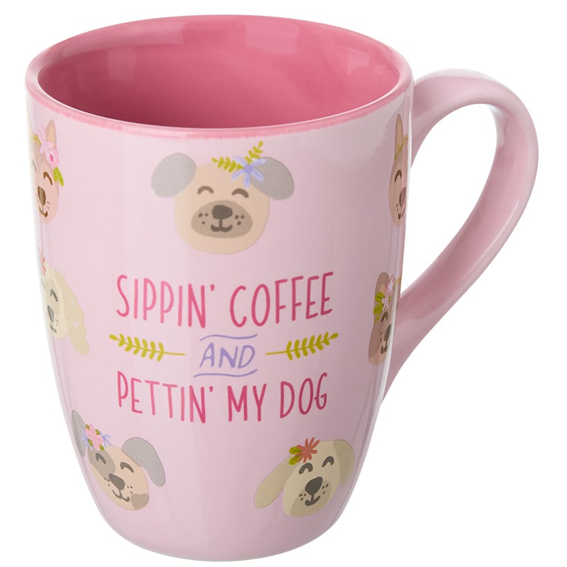 Pet Lover Dog Bowl and Coffee Mug Matching Gift Set