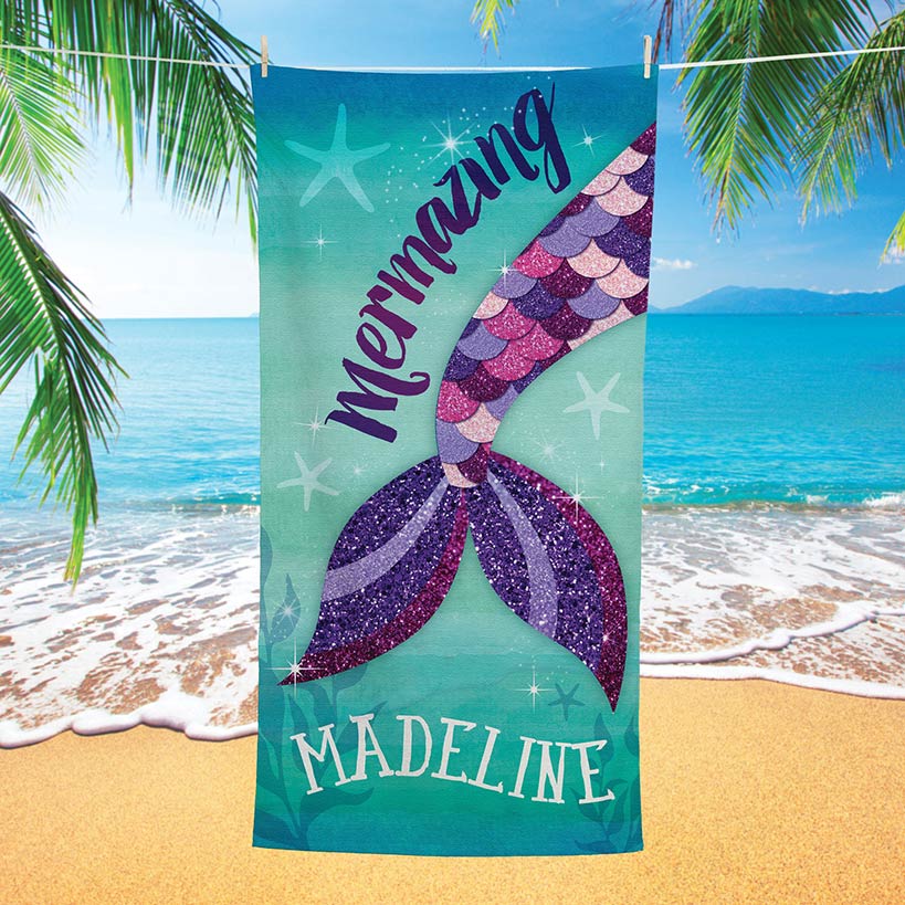 Personalized Kids Beach Towels