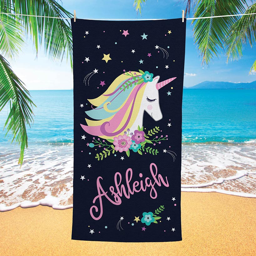 Personalized Kids Beach Towels