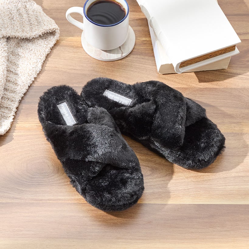 Women's Tempur-Pedic® Sloann Faux Fur Slippers