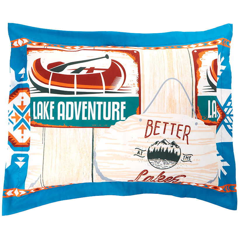 Lake Adventure Full/Queen or King Comforter Set or Decorative Pillow