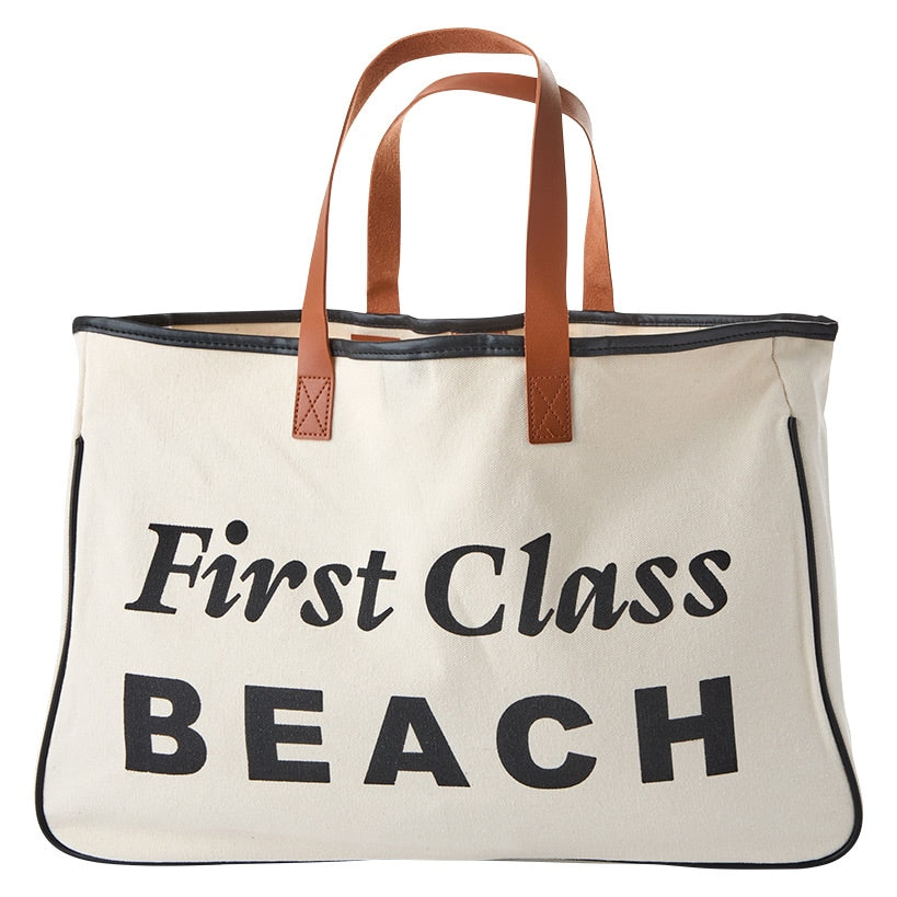 Women's Large Canvas Beach Tote Bag