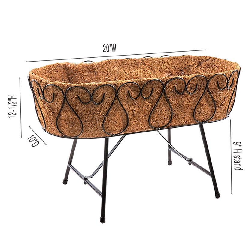 Decorative Metal Plant Stand with Coir Liner#select-plant-stand_large
