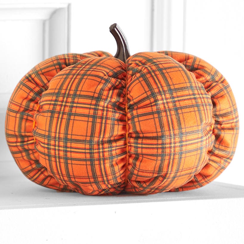 Decorative Harvest Plush Pumpkin
