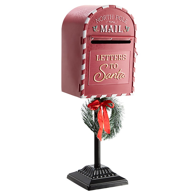 Letters for Santa Red Barn Mailbox
