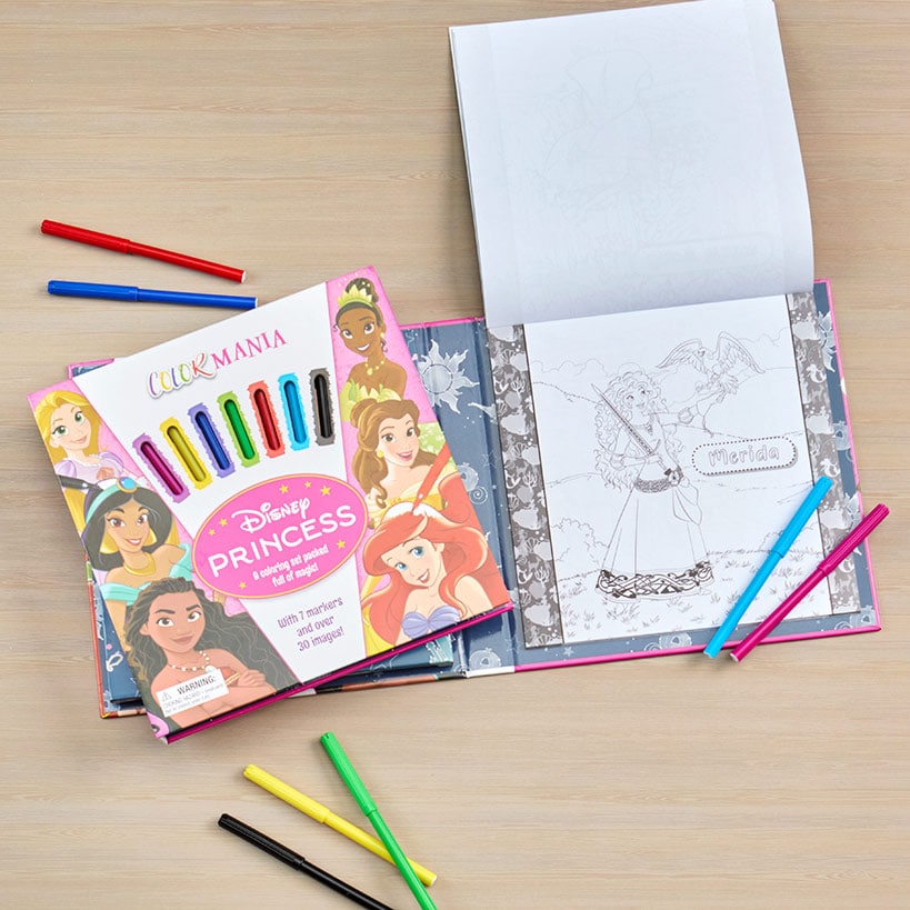 Favorite Characters Colormania with Felt Pens Princess Mickey or Spider-Man