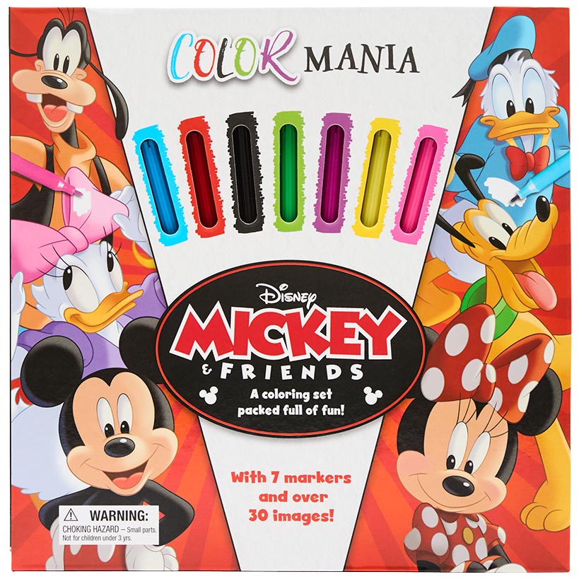 Favorite Characters Colormania with Felt Pens Princess Mickey or Spider-Man