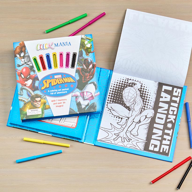 Favorite Characters Colormania with Felt Pens Princess Mickey or Spider-Man