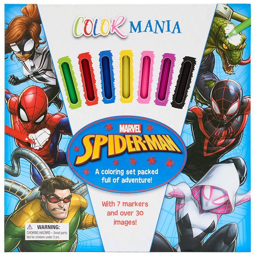 Favorite Characters Colormania with Felt Pens Princess Mickey or Spider-Man