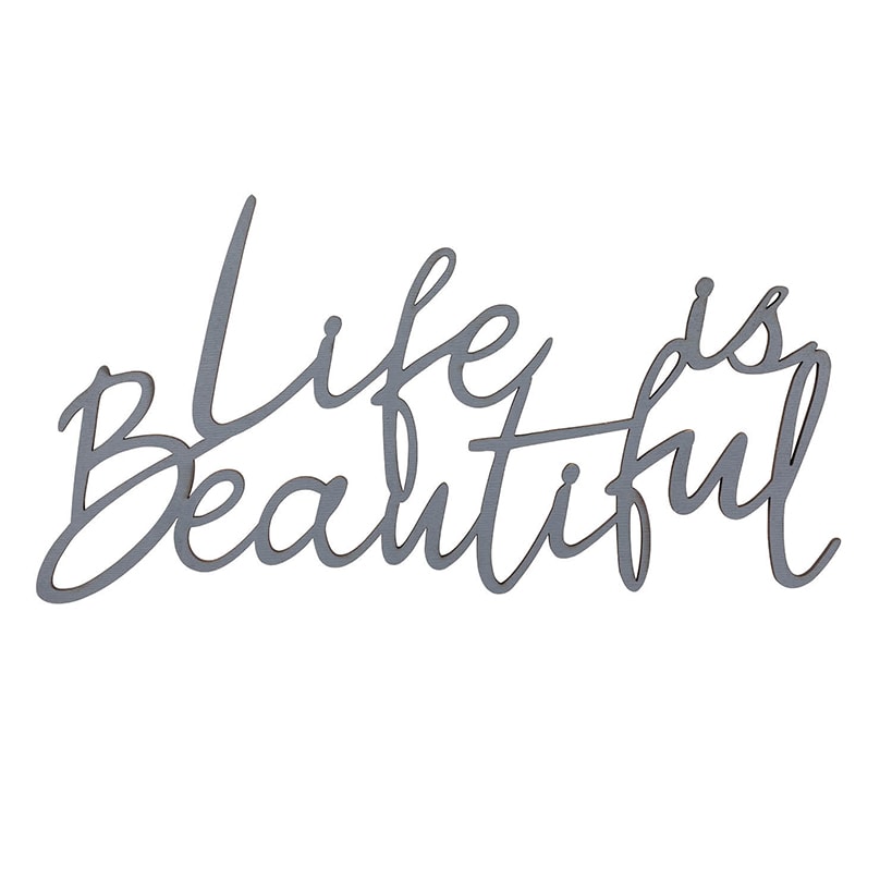 Life is Beautiful Wood Plaque