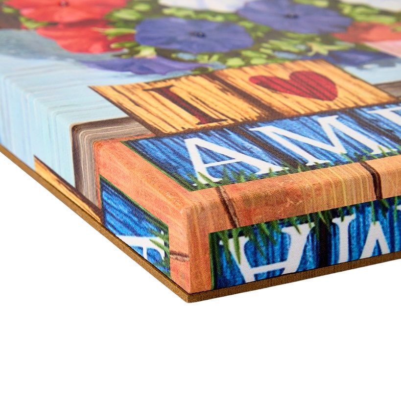 Americana Lighted Canvas Country Wall Art With Flowers#select-design_america