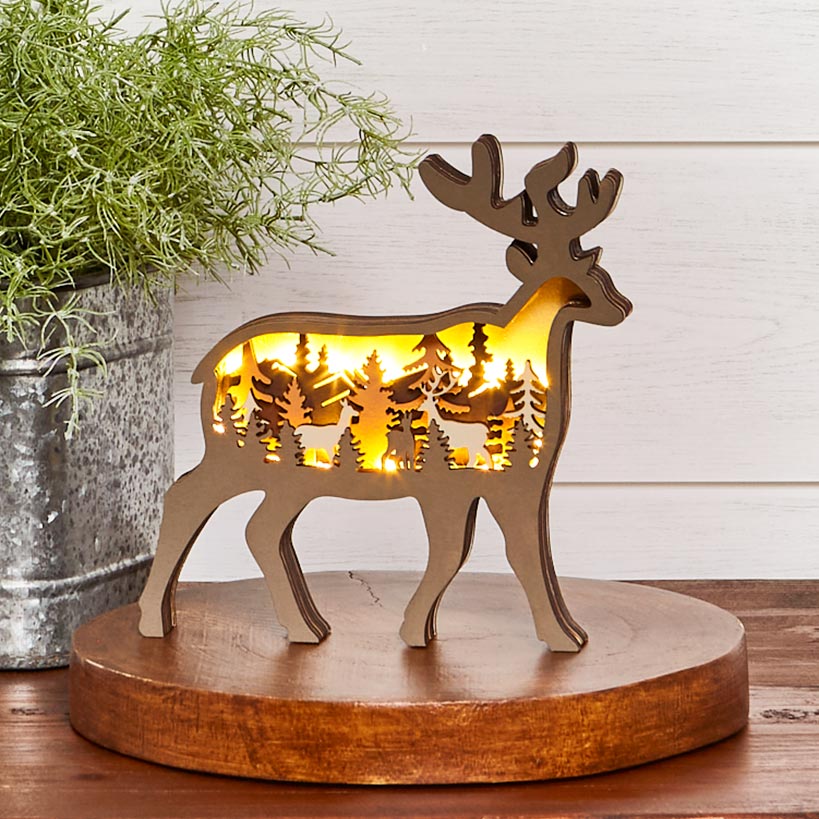 Lighted Woodland Animals
