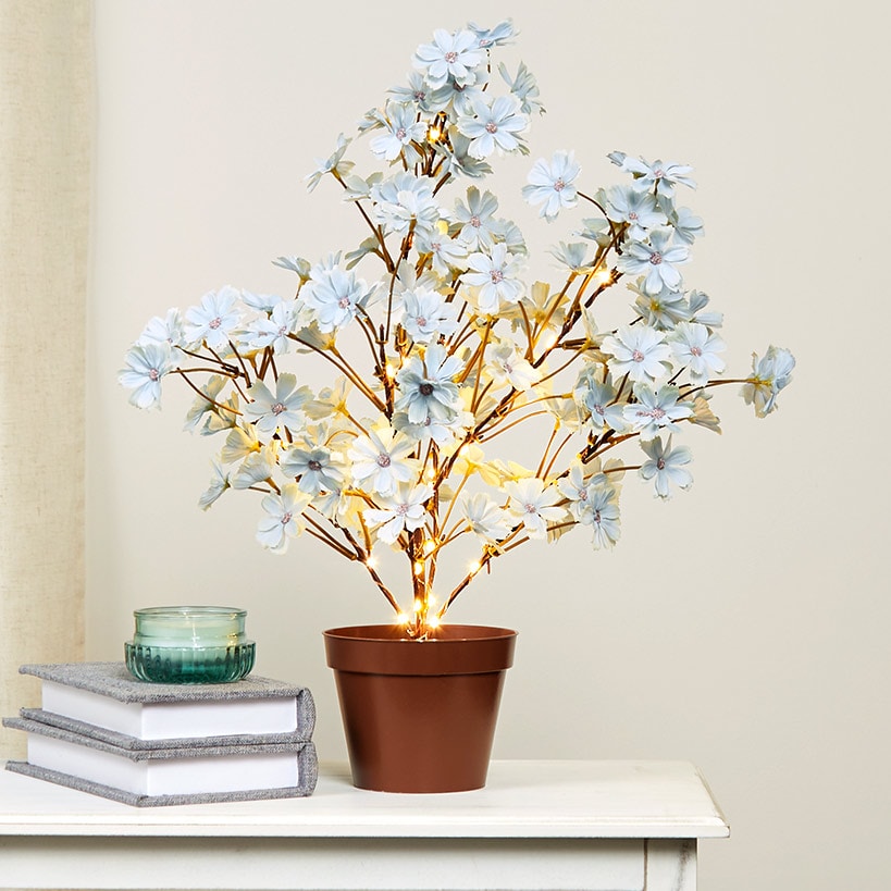 Lighted Flower Table Trees - Blue, Blush, or Pink#select-item_blue