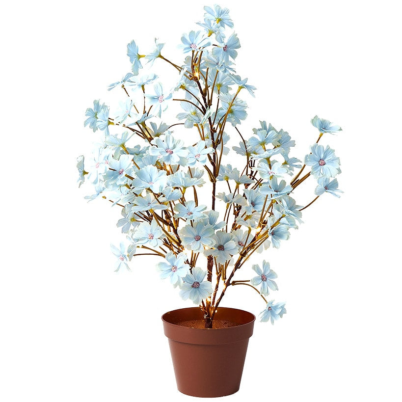 Lighted Flower Table Trees - Blue, Blush, or Pink