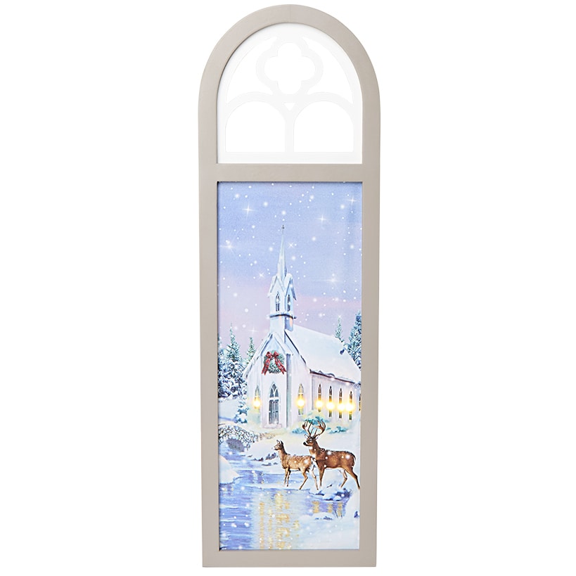 Battery-Operated Holiday Lighted Wall Art