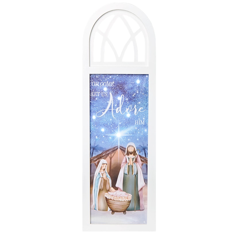 Battery-Operated Holiday Lighted Wall Art
