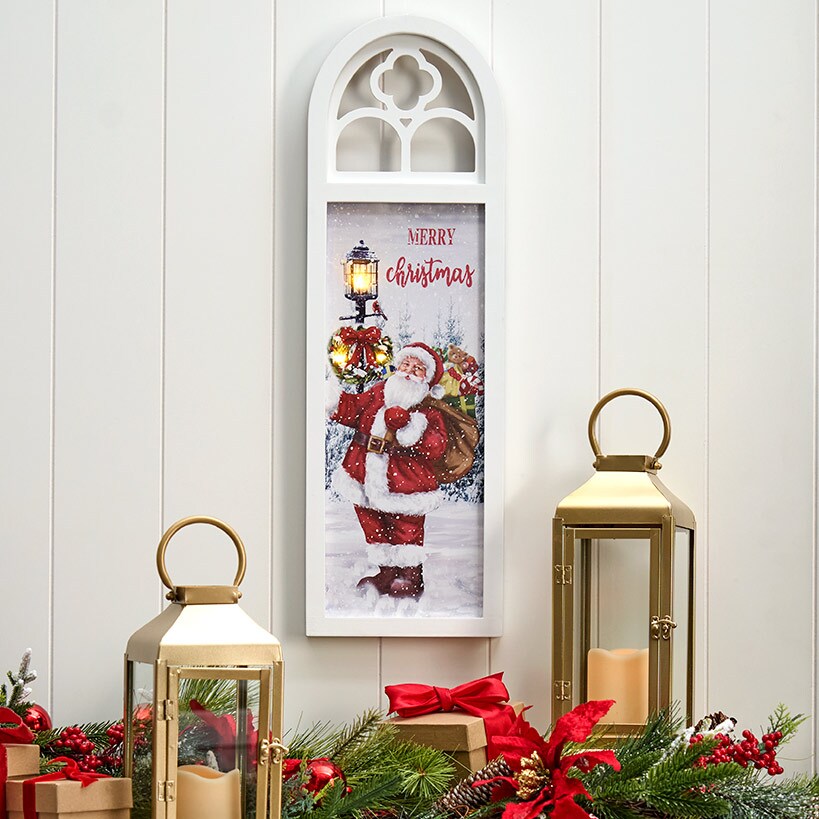 Battery-Operated Holiday Lighted Wall Art