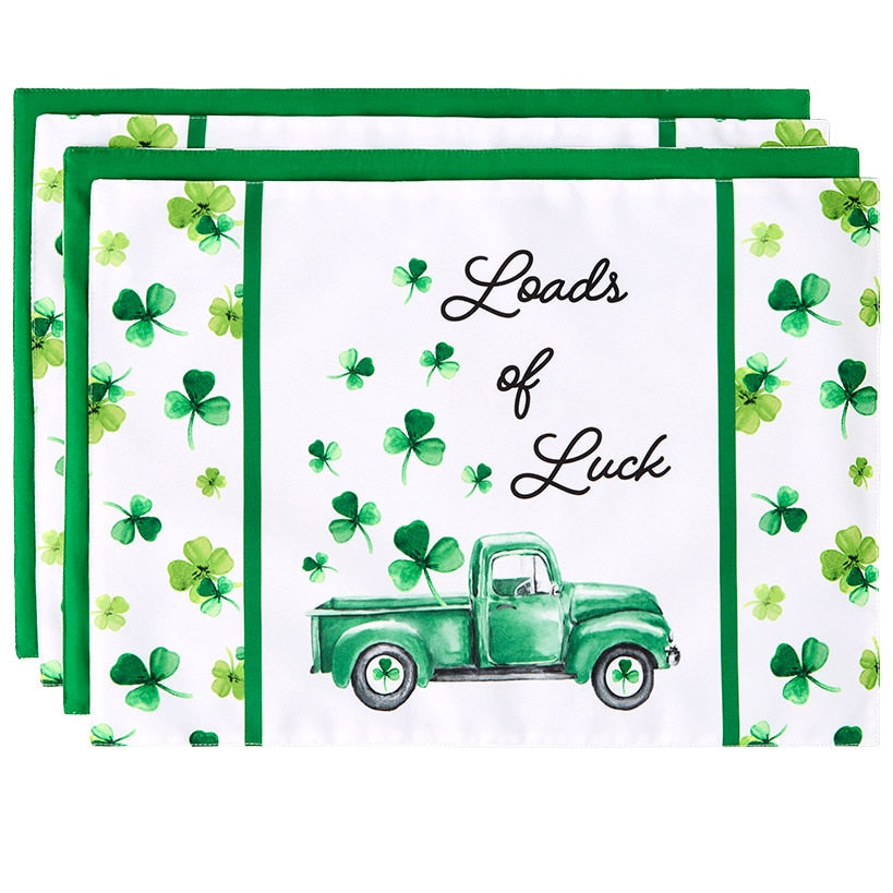 St Patrick's Day Loads of Luck Table Runner and Set of 4 Placemats