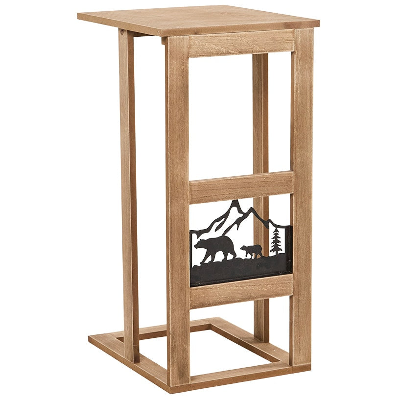 Rustic Lodge Style Side Sofa Table