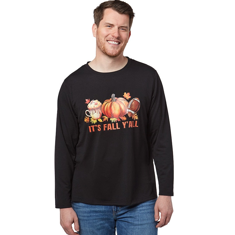 Men's Fall Long Sleeve T Shirt