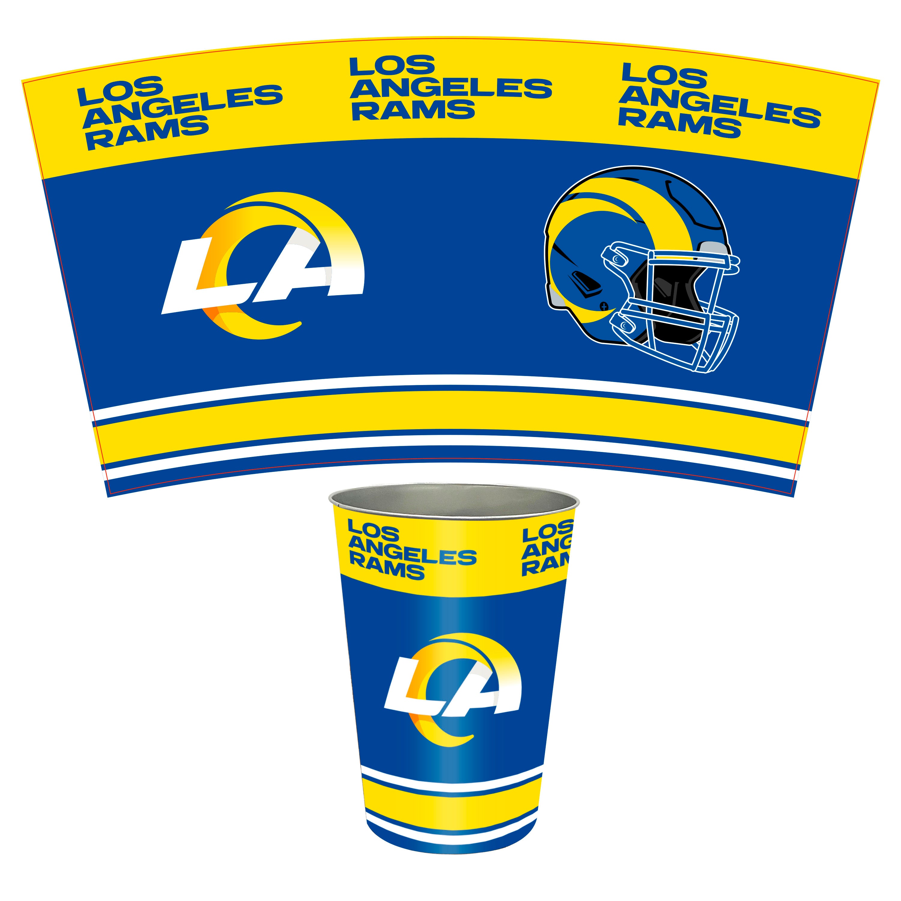 NFL Tin Wastebasket
