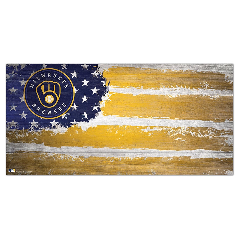 MLB Distressed Flag Signs