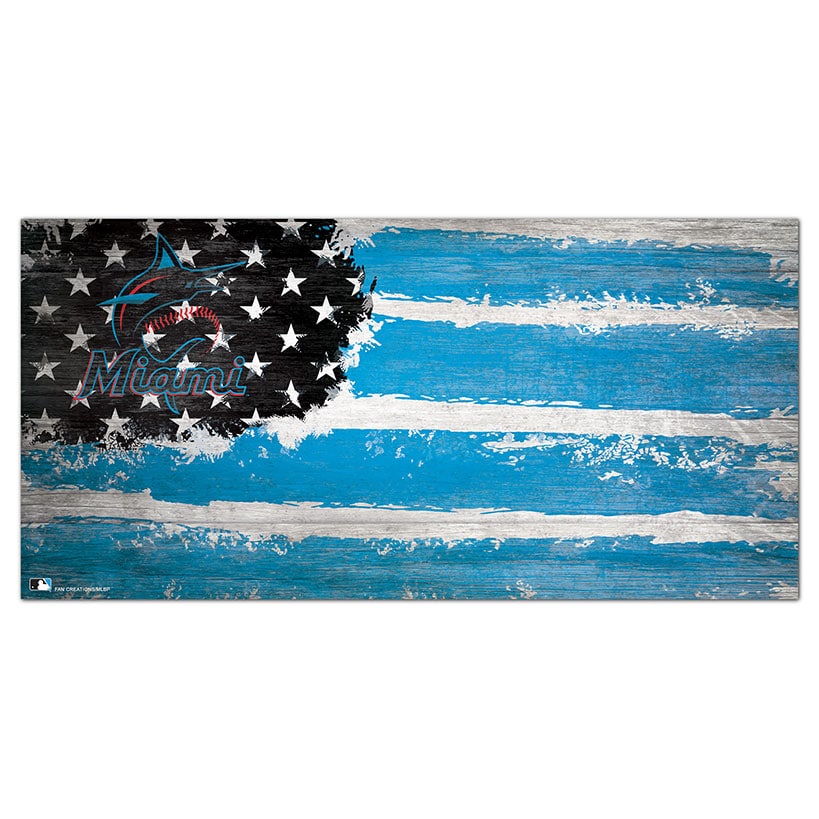 MLB Distressed Flag Signs