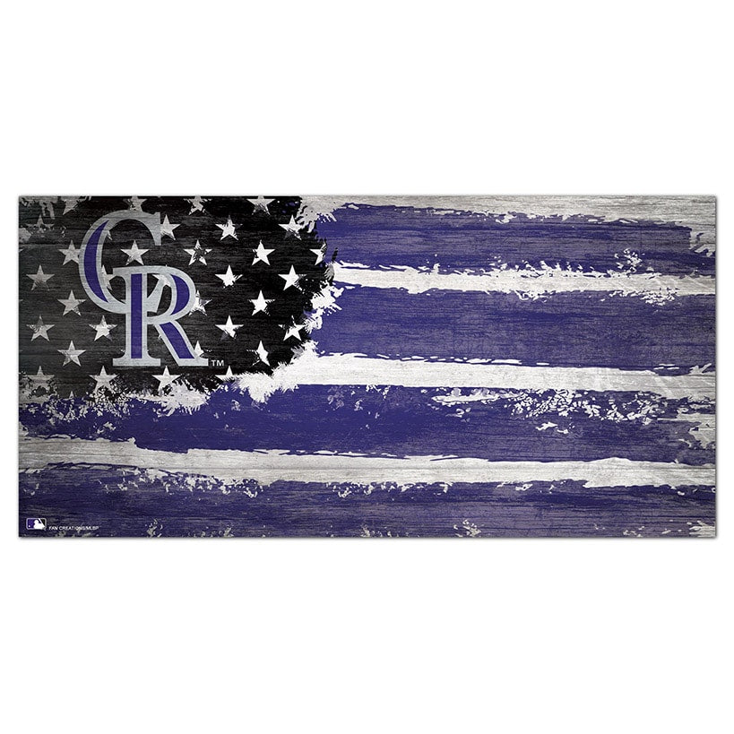 MLB Distressed Flag Signs
