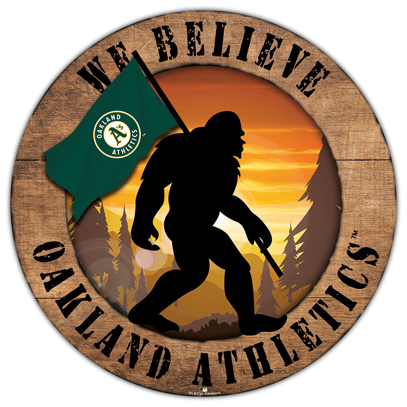 MLB We Believe Bigfoot Circle Signs