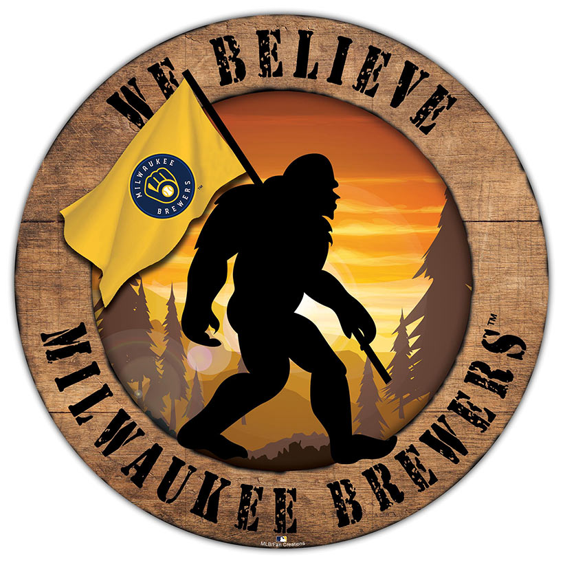 MLB We Believe Bigfoot Circle Signs