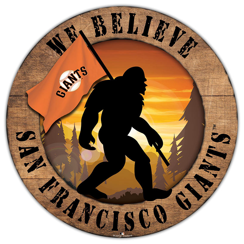 MLB We Believe Bigfoot Circle Signs