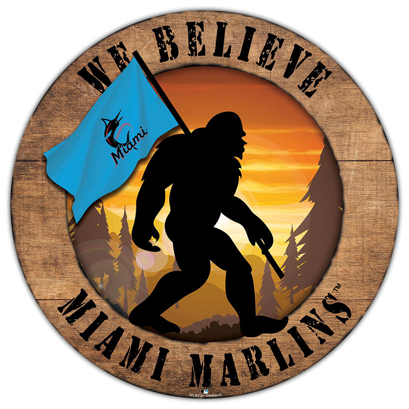 MLB We Believe Bigfoot Circle Signs