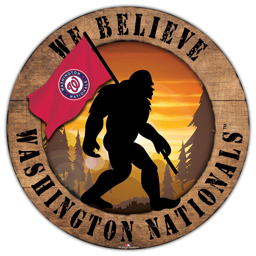 MLB We Believe Bigfoot Circle Signs