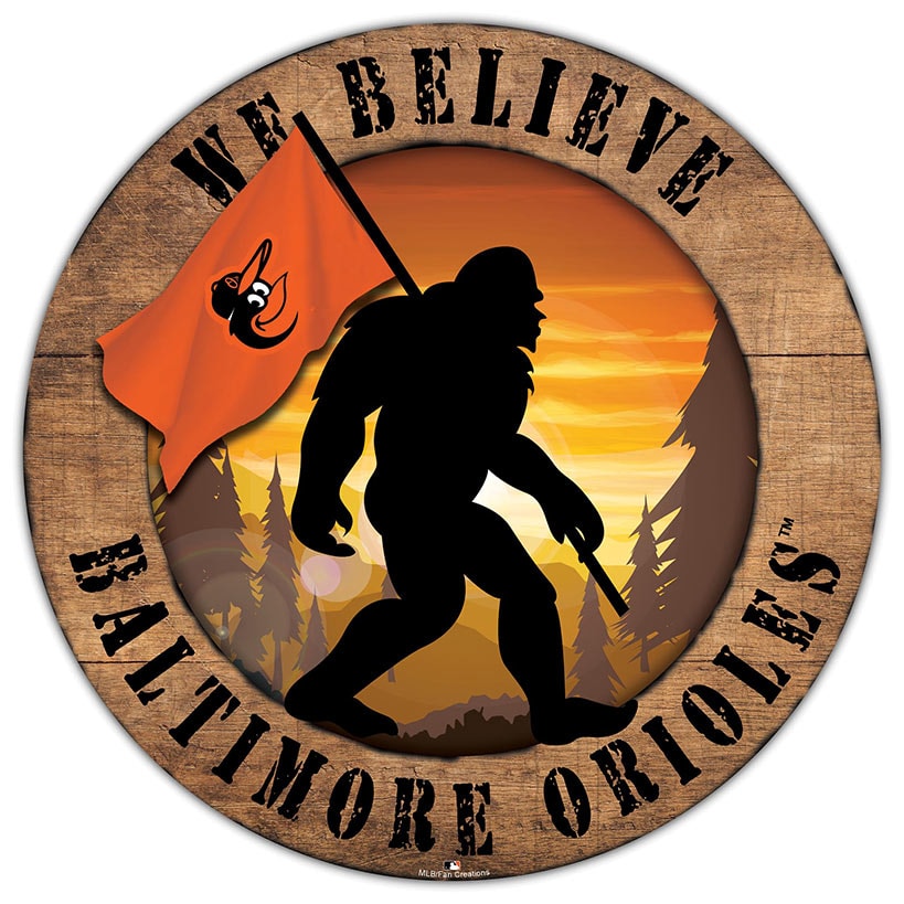 MLB We Believe Bigfoot Circle Signs
