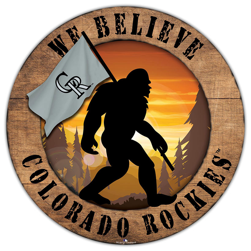 MLB We Believe Bigfoot Circle Signs