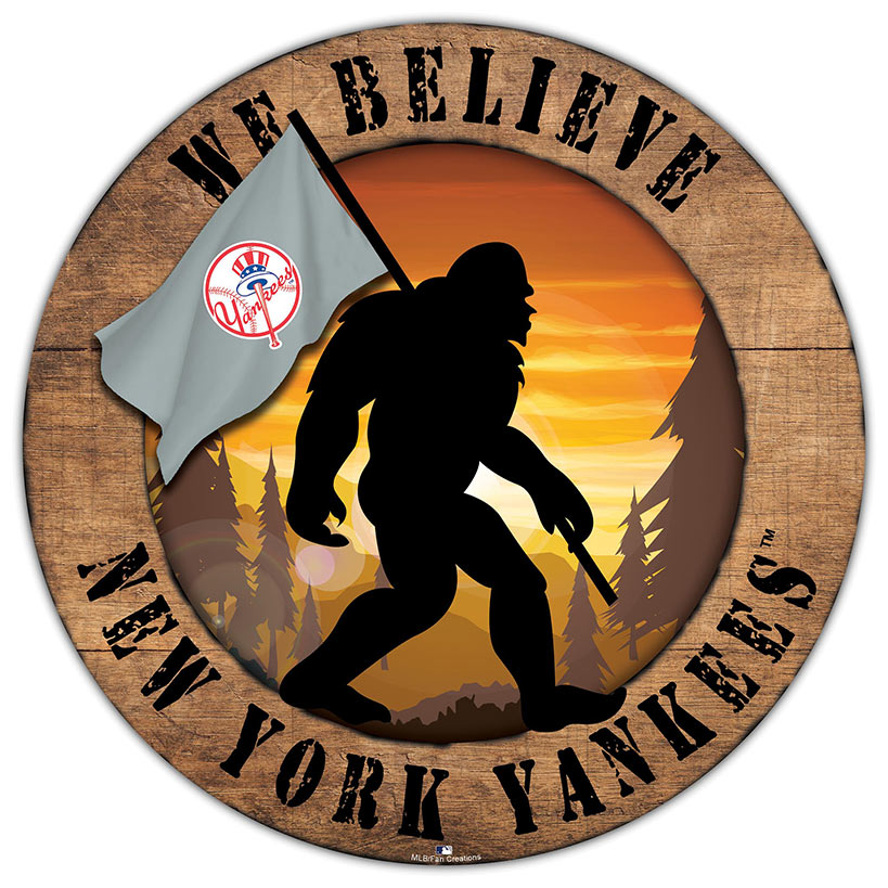 MLB We Believe Bigfoot Circle Signs