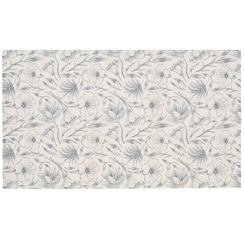 Magnolia Floral Washable Area Rug Accent Rug or Runner Rug