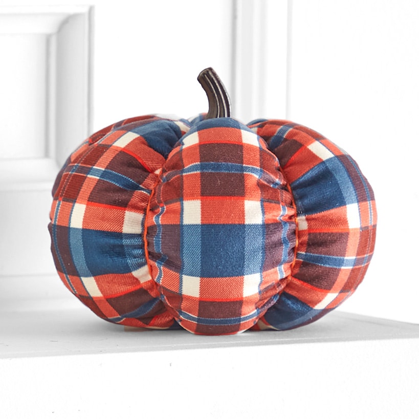 Decorative Harvest Plush Pumpkin