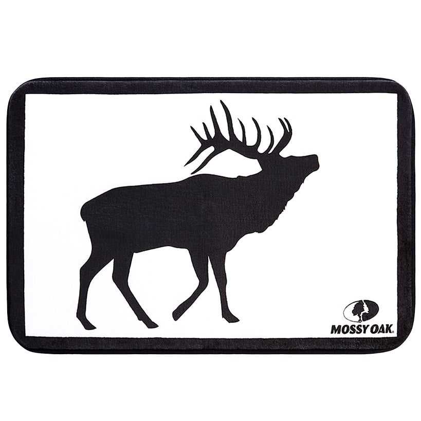Mossy Oak Buffalo Logo Shower Curtain, Rug, Hand Towels, Valance, Hooks