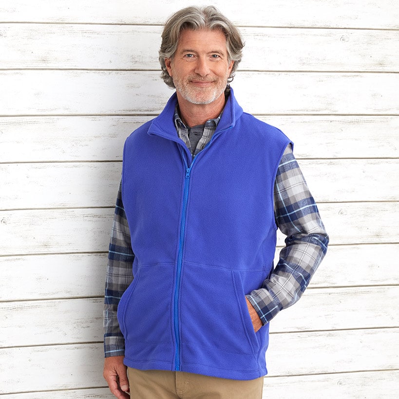 Men's Fleece Zip-Up Vest