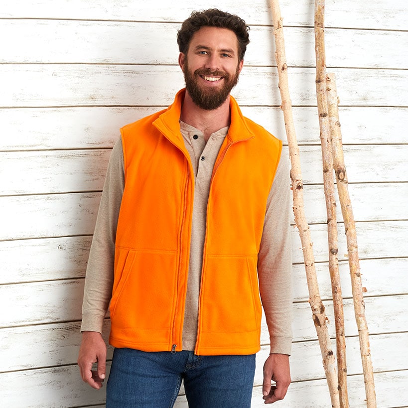 Men's Fleece Zip-Up Vest