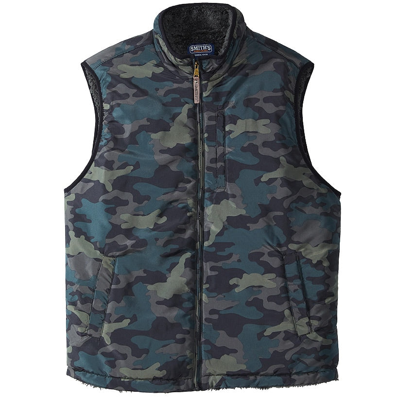 Men's Sherpa Lined Buffalo Plaid Vest
