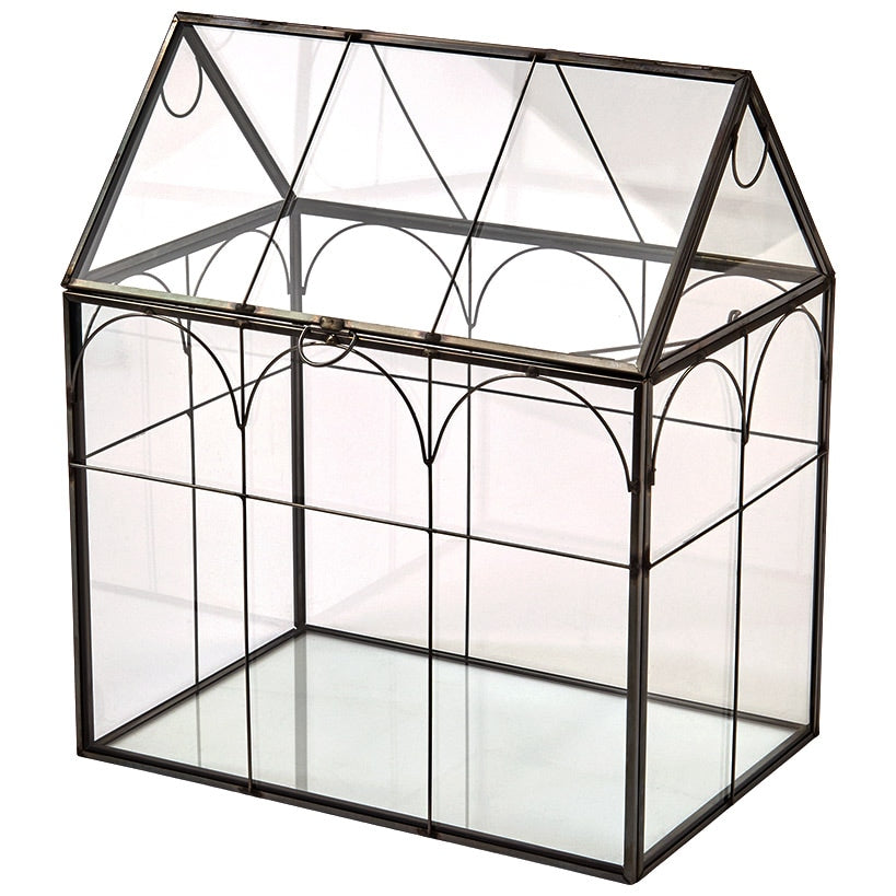Glass And Metal Garden Terrarium