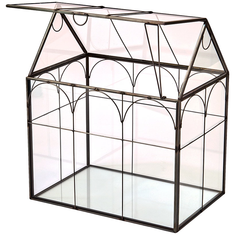 Glass And Metal Garden Terrarium
