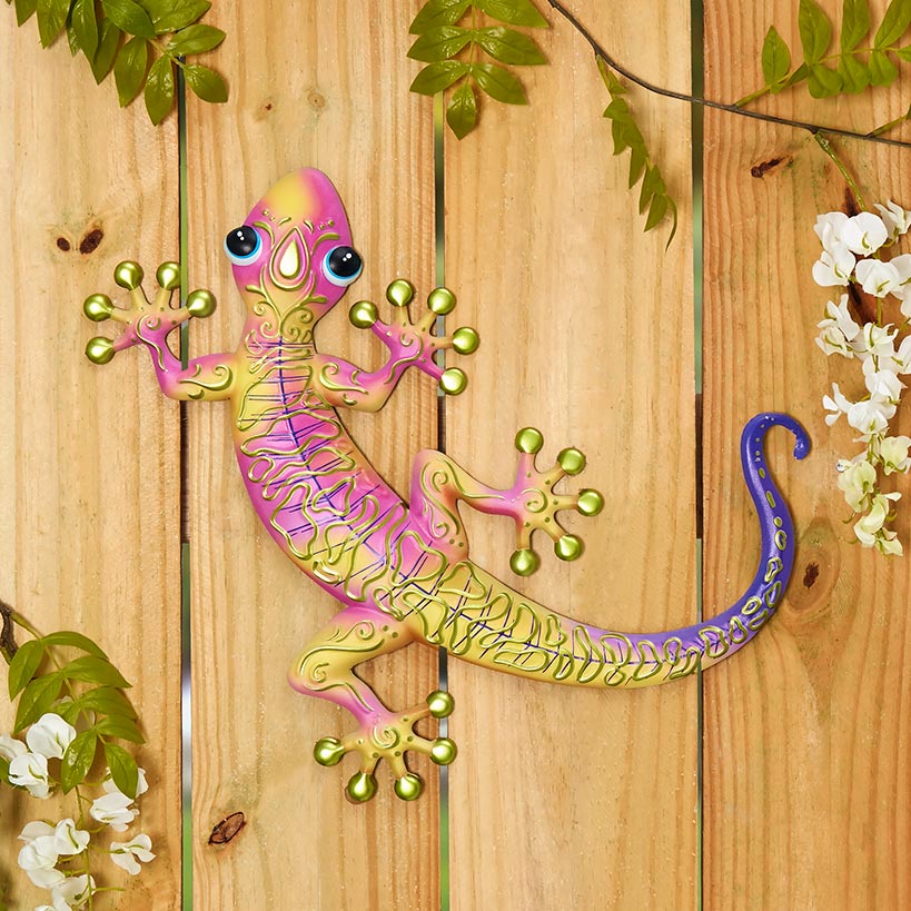 Metal Gecko Wall Decor