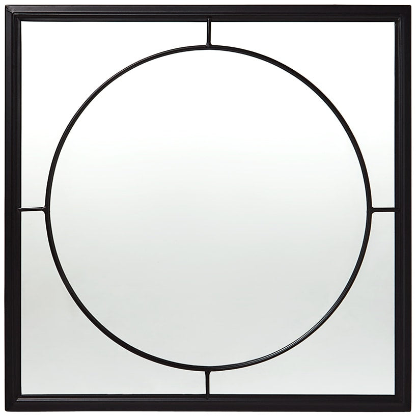 Decorative Flower or Oval Metal Mirrors - Black or Gold